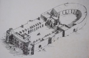 Artist's impression of Lissanoure Castle